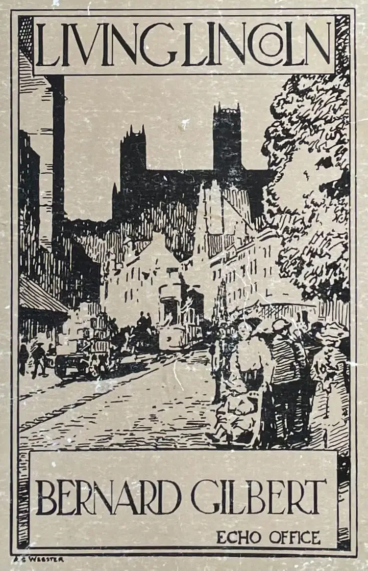 Front cover from 1914 as a collection of writing about Lincoln from Gilbert